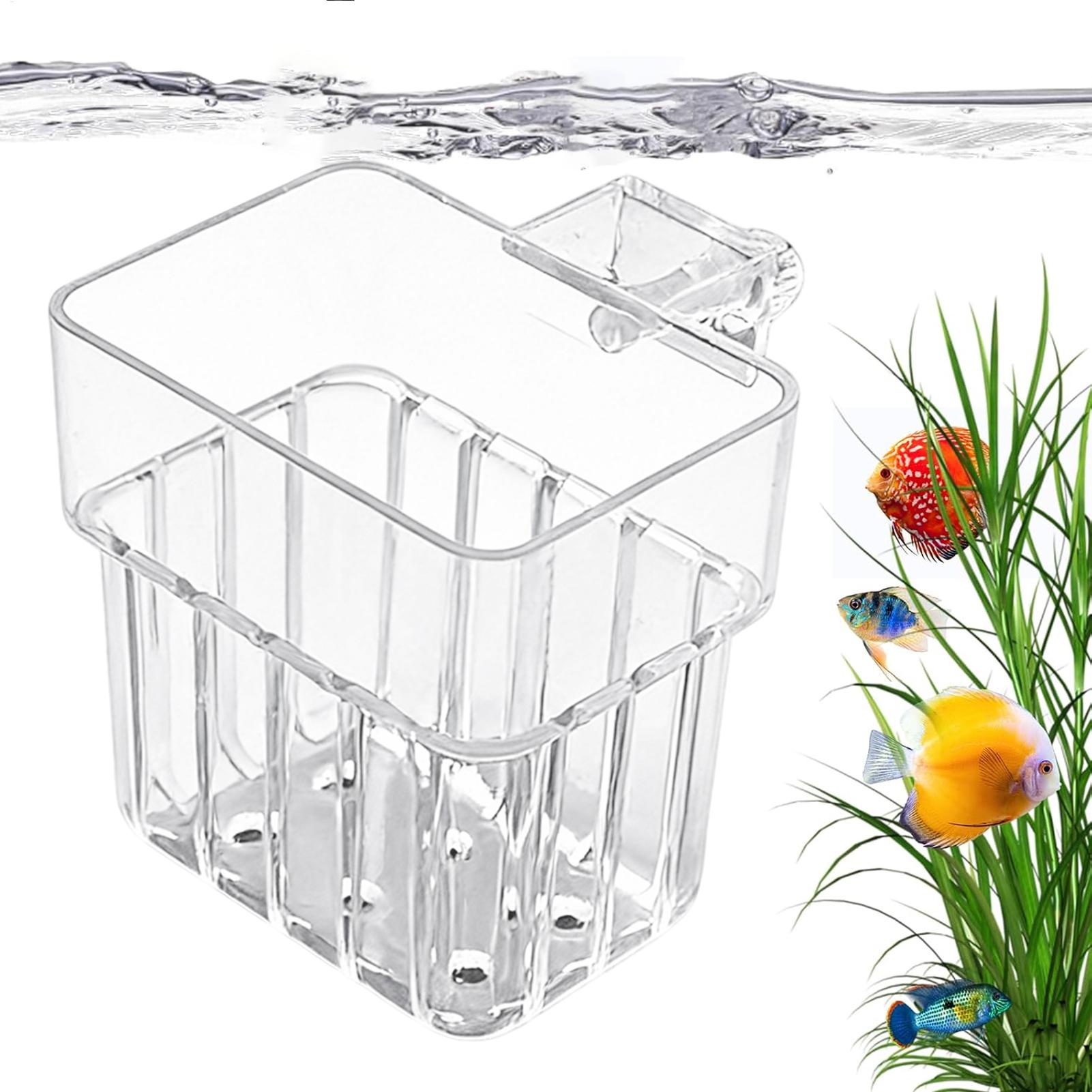 Aquarium Plants Live - Прозрачный подвесной горшок для аквариума, держатель