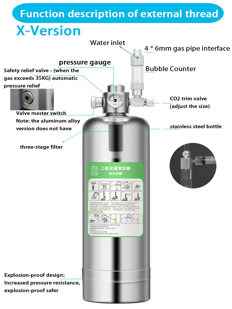 Генератор CO2 для аквариума, 5 – обзор и цена Aquarium Liquid Carbon